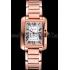 Cartier Tank Anglaise 30mm White Dial Rose Gold Case And Bracelet