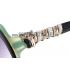 Replica Cartier Golden Diamond Detail Black And Green Frame Sunglasses 308281