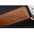 Cheap Cartier Calibre Tourbillon White Dial Gold Case Brown Leather Strap  622753