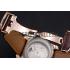 Cheap Cartier Calibre Tourbillon White Dial Gold Case Brown Leather Strap  622753