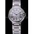 Swiss Cartier Ballon Bleu de Cartier White Dial Roman Numerals Stainless Steel Bracelet  622555