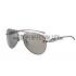 Cartier Panthere Aviator Chrome Frame Grey Lenses Sunglasses 308184