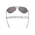 Cartier Panthere Aviator Chrome Frame Grey Lenses Sunglasses 308184