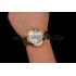 Swiss Cartier Ballon Bleu Two Timezone White Dial Gold Case Gold Bracelet 1453873 Replica