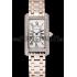 Cartier Tank Americaine White Dial Diamond Bezel Stainless Steel Case Two Tone Bracelet 1453778