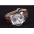 Cartier Calibre Flying Tourbillon White Dial Stainless Steel Case Brown Leather Bracelet