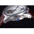 Cartier Calibre Flying Tourbillon White Dial Stainless Steel Case Brown Leather Bracelet