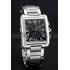 Cartier Tank MC Black Dial Stainless Steel Case And Bracelet  622698