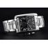 Cartier Tank MC Black Dial Stainless Steel Case And Bracelet  622698