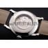 Replica Swiss Cartier Ballon Bleu GMT Silver Dial Stainless Steel Case Black Leather Strap