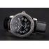 Replica Swiss Cartier Ballon Bleu GMT Silver Dial Stainless Steel Case Black Leather Strap