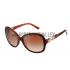 Cartier Golden Finish Logo Detail Brown Frame Sunglasses 308270