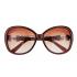 Cartier Golden Finish Logo Detail Brown Frame Sunglasses 308270