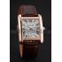 Cheap Cartier Tank MC White Dial Gold Case Brown Leather Strap  622578