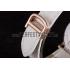 Cartier Moonphase Rose Gold Watch with White Leather Band ct254 621373