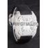 Swiss Cartier Santos Silver Bezel with Diamonds and Black Leather Strap sct47  621531