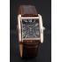 Cartier Tank MC Black Dial Gold Case Brown Leather Strap  622582 Replica