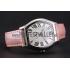 Replica Cartier Tortue Large Date White Dial Stainless Steel Case Pink Leather Strap