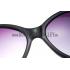 Cartier Silver Finish Panthere Black Frame Sunglasses 308264 Replica