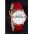 Cartier Moonphase Rose Gold Watch with Red Leather Band ct253 621372