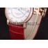 Cartier Moonphase Rose Gold Watch with Red Leather Band ct253 621372