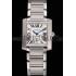 Swiss Cartier Tank Francaise Steel Case White Dial Roman Numerals Stainless Steel Bracelet  622649