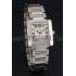 Swiss Cartier Tank Francaise Steel Case White Dial Roman Numerals Stainless Steel Bracelet  622649