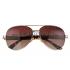 Cheap Cartier Panthere Aviator Gold Frame Brown Lense Sunglasses 308128