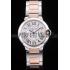 Cartier Ballon Bleu 38mm White Dial Stainless Steel Case Two Tone Rose Gold Bracelet Replica