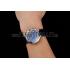 Cartier Ballon Bleu Silver Bezel with Dark Blue Dial and Dark Blue Leather Band   621555