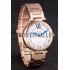 Cartier Ballon Bleu Rose Gold Stainelss Steel Strap White Dial  621453