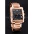 Cartier Tank MC Black Dial Rose Gold Case And Bracelet  622703 Replica