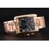 Cartier Tank MC Black Dial Rose Gold Case And Bracelet  622703 Replica