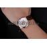 Swiss Cartier Ballon Bleu de Cartier White Dial Gold Case Brown Leather Bracelet  622552