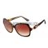 Cartier Double C Decor Black And Brown Sunglasses  308253