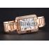 Cartier Tank Anglaise 30mm White Dial Diamonds Rose Gold Case Rose Gold Bracelet