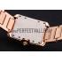 Cartier Tank Anglaise 30mm White Dial Diamonds Rose Gold Case Rose Gold Bracelet