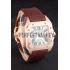 Swiss Cartier Santos Rose Gold with Brown Leather Strap  621522