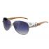 Cartier Panthere Detail Silver Frame Grey Lenses Sunglasses 308133 Replica