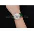 Cartier Ronde Second Time Zone White Dial Gold Case With Diamonds Green Leather Strap  622812