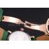 Cartier Ronde Second Time Zone White Dial Gold Case With Diamonds Green Leather Strap  622812