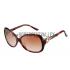 Cartier Golden Finish Panthere Detail Light Tortoiseshell Frame Sunglasses 308267 Replica