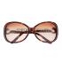 Cartier Golden Finish Panthere Detail Light Tortoiseshell Frame Sunglasses 308267 Replica