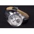 Cartier Calibre Flying Tourbillon White Dial Stainless Steel Case Black Leather Bracelet