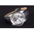 Cartier Calibre Flying Tourbillon White Dial Stainless Steel Case Black Leather Bracelet