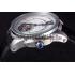 Cartier Calibre Flying Tourbillon White Dial Stainless Steel Case Black Leather Bracelet