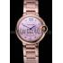 Swiss Cartier Ballon Bleu de Cartier Pink Diamond Dial Gold Bracelet  622556