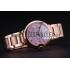 Swiss Cartier Ballon Bleu de Cartier Pink Diamond Dial Gold Bracelet  622556