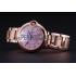 Swiss Cartier Ballon Bleu de Cartier Pink Diamond Dial Gold Bracelet  622556