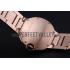 Swiss Cartier Ballon Bleu de Cartier Pink Diamond Dial Gold Bracelet  622556